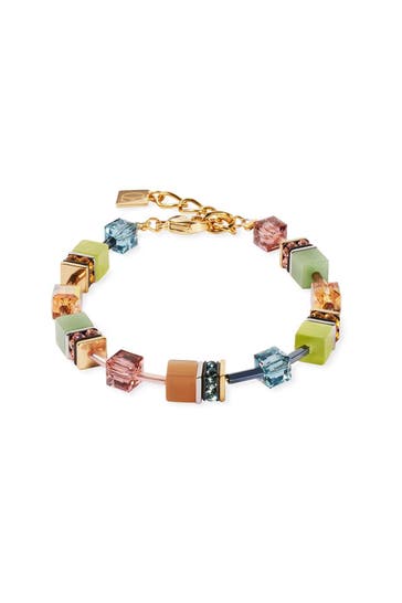 COEUR DE LION Armband GeoCUBE® Iconic Forest Oliv-Grün