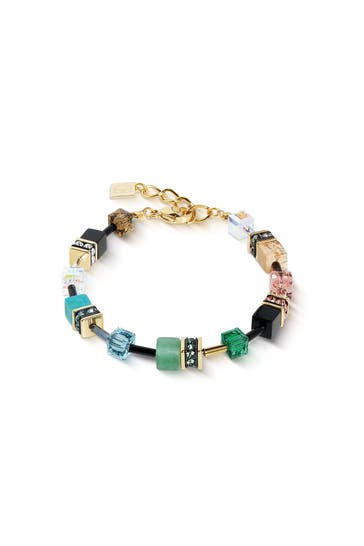 COEUR DE LION Armband GeoCUBE® Iconic Precious Art Nouveau Multicolor Art Nouveau