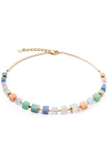 COEUR DE LION Kette Precious Statement Cubes Multicolor Gentle