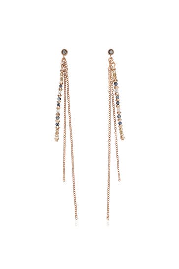 COEUR DE LION Ohrringe fine waterfal grau