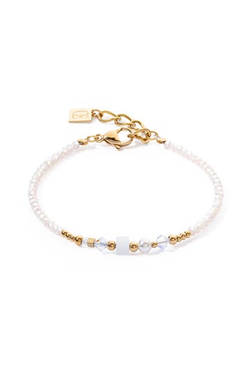 COEUR DE LION Armband Coeur de Lion Weiß-Gold
