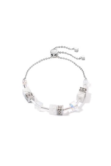 COEUR DE LION Armband GeoCUBE® Iconic Nature Weiß