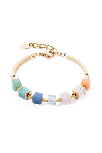 COEUR DE LION Armband Precious Statement Cubes multicolorgentle