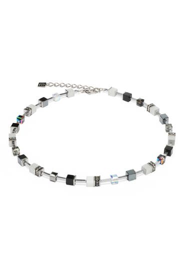 COEUR DE LION Kette GeoCUBE® Limited Edition Schwarz-Weiß