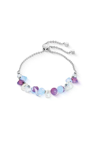 COEUR DE LION Armband Dancing Crystals & Pearls Flieder-Blau