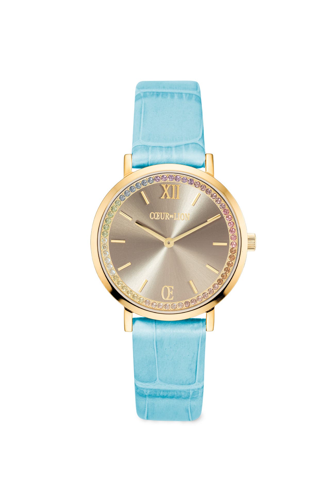 COEUR DE LION Uhr Rund Pastel Lovers Gold Armband Leder, Bild 1
