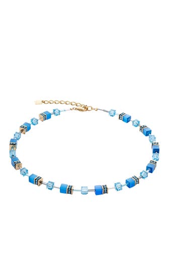 COEUR DE LION Kette GeoCUBE® Iconic Mono Gold Türkis