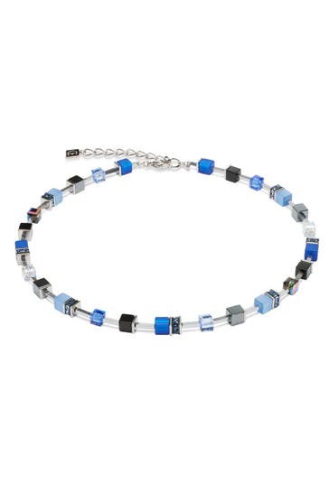 COEUR DE LION Kette GeoCUBE® Limited Edition Blau