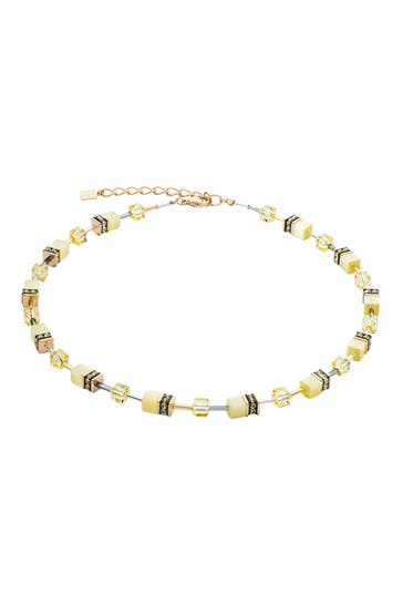 COEUR DE LION Kette GeoCUBE® Iconic Mono Gold hellgelb