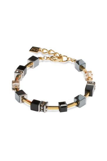 COEUR DE LION Armband GeoCUBE® Limited Edition Schwarz-Gold