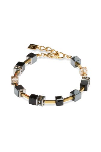 COEUR DE LION Armband GeoCUBE® Limited Edition Schwarz-Gold