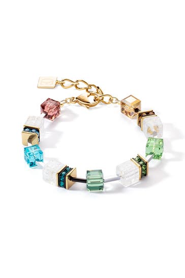 COEUR DE LION Armband GeoCUBE® Iconic Statement Precious Multicolor Gold