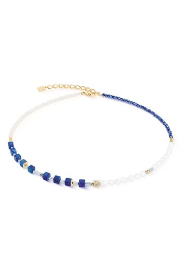 COEUR DE LION Kette Princess Fusion Pearls Lapislazuli Blau
