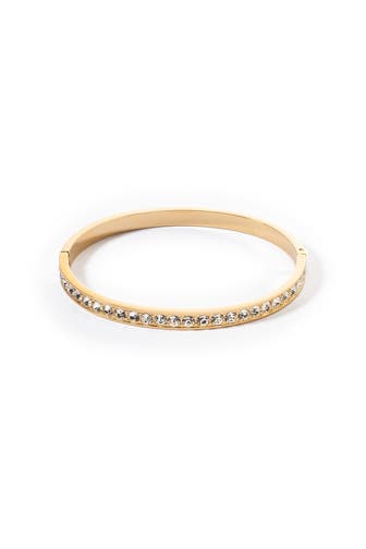 COEUR DE LION Armband Edelstahl & Kristalle (Größe 19 cm) kristall-gold