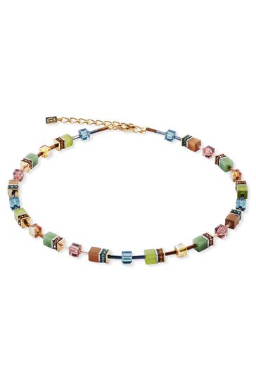 COEUR DE LION Kette GeoCUBE® Iconic Forest Oliv-Grün