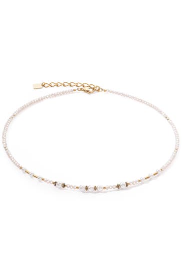 COEUR DE LION Kette Little Twinkle Pearl Mix weiß
