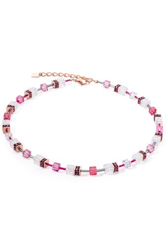 COEUR DE LION Kette GeoCUBE® Iconic Nature pink