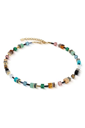 COEUR DE LION Kette GeoCUBE® Iconic Precious Art Nouveau Multicolor Art Nouveau