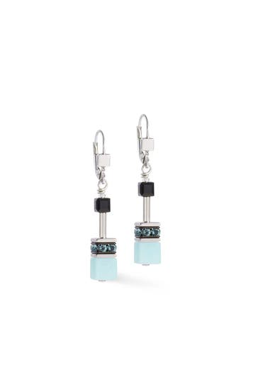 COEUR DE LION Ohrringe GeoCUBE® Iconic Soft Aqua