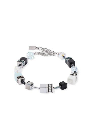 COEUR DE LION Armband GeoCUBE® Iconic Soft Aqua
