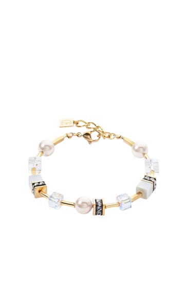 COEUR DE LION Armband Iconic Pearl Mix Armband Weiß-Gold