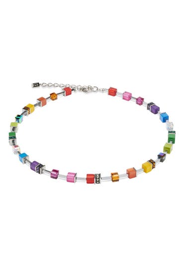 COEUR DE LION Kette GeoCUBE® Limited Edition Multicolor Rainbow