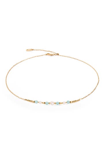 COEUR DE LION Kette Princess Pearls grün-gold