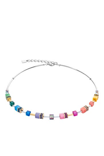 COEUR DE LION Kette GeoCUBE® Iconic Lite Rainbow Multicolor
