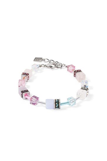 COEUR DE LION Armband GeoCUBE® Iconic Precious Rosa-Flieder