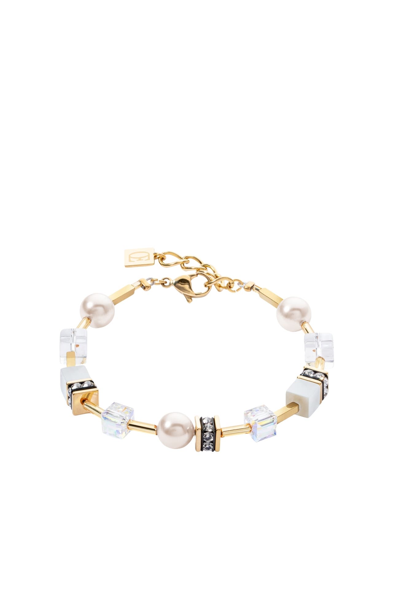 COEUR DE LION Armband Iconic Pearl Mix Armband Weiß-Gold, Bild 1