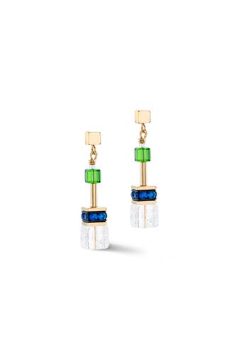 COEUR DE LION Ohrringe GeoCUBE® Iconic Nature multicolorgold