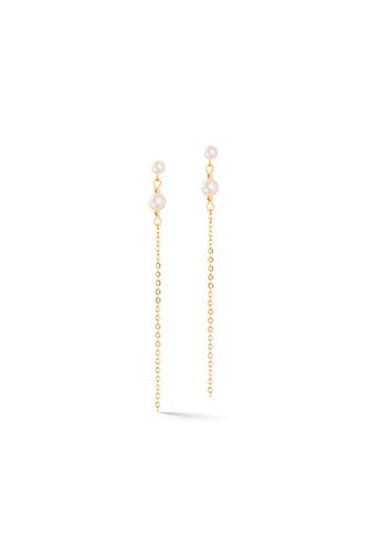 COEUR DE LION Ohrringe Princess Pearls grün-gold