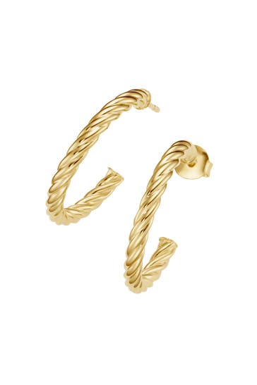 SURI FREY Ohrringe in Kordel-Optik Gold