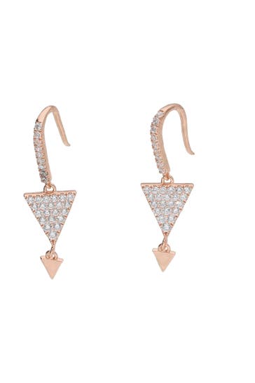 SMART JEWEL Ohrringe weiße Zirkoniasteine, rosé vergoldet Rosé vergoldet