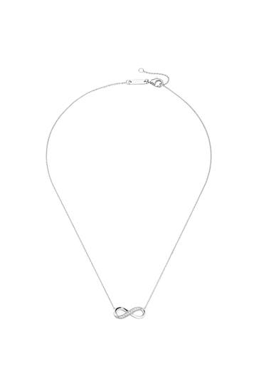 SURI FREY Kette Infinity mit Zirkoniasteinen Silber