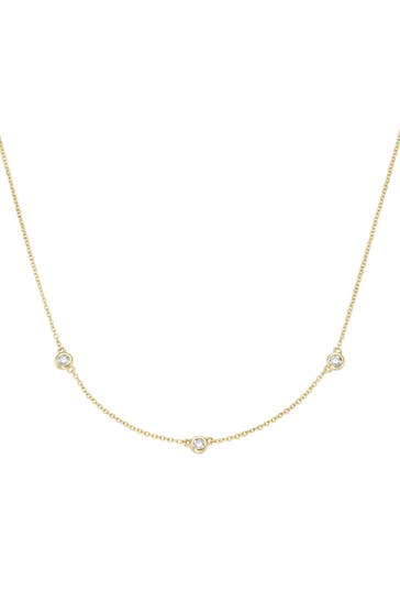 LUIGI MERANO Kette funkelnde Brillanten, Zargenfassung Gold