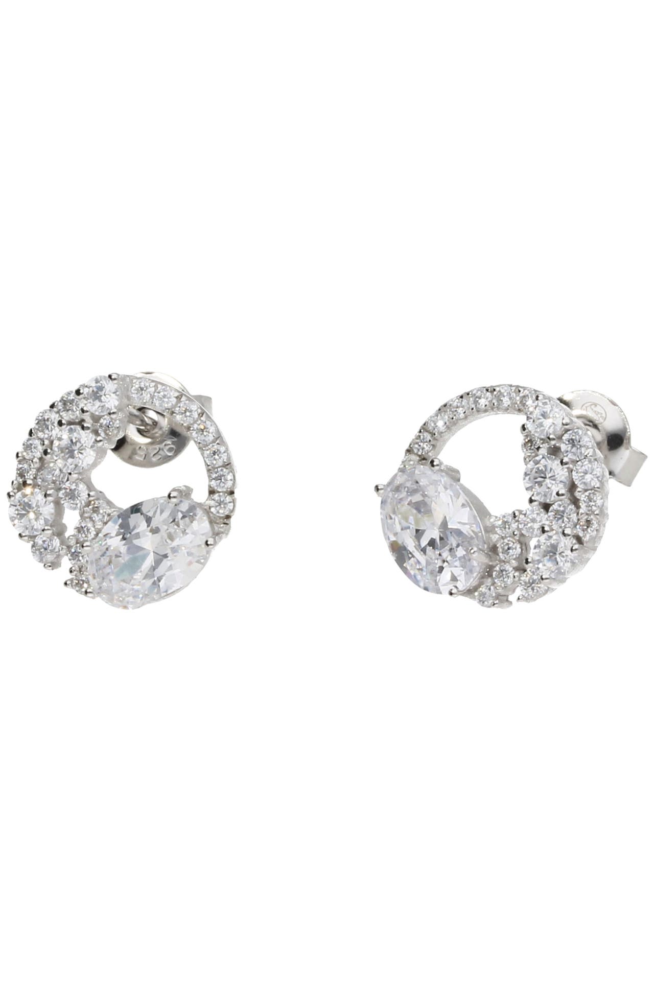 SMART JEWEL Ohrringe mit Zirkonia Silber, Bild 1