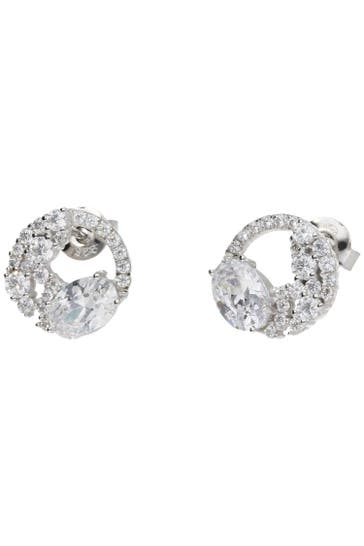 SMART JEWEL Ohrringe mit Zirkonia Silber