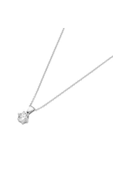 LUIGI MERANO Kette mit Anhänger Brillant Weiss