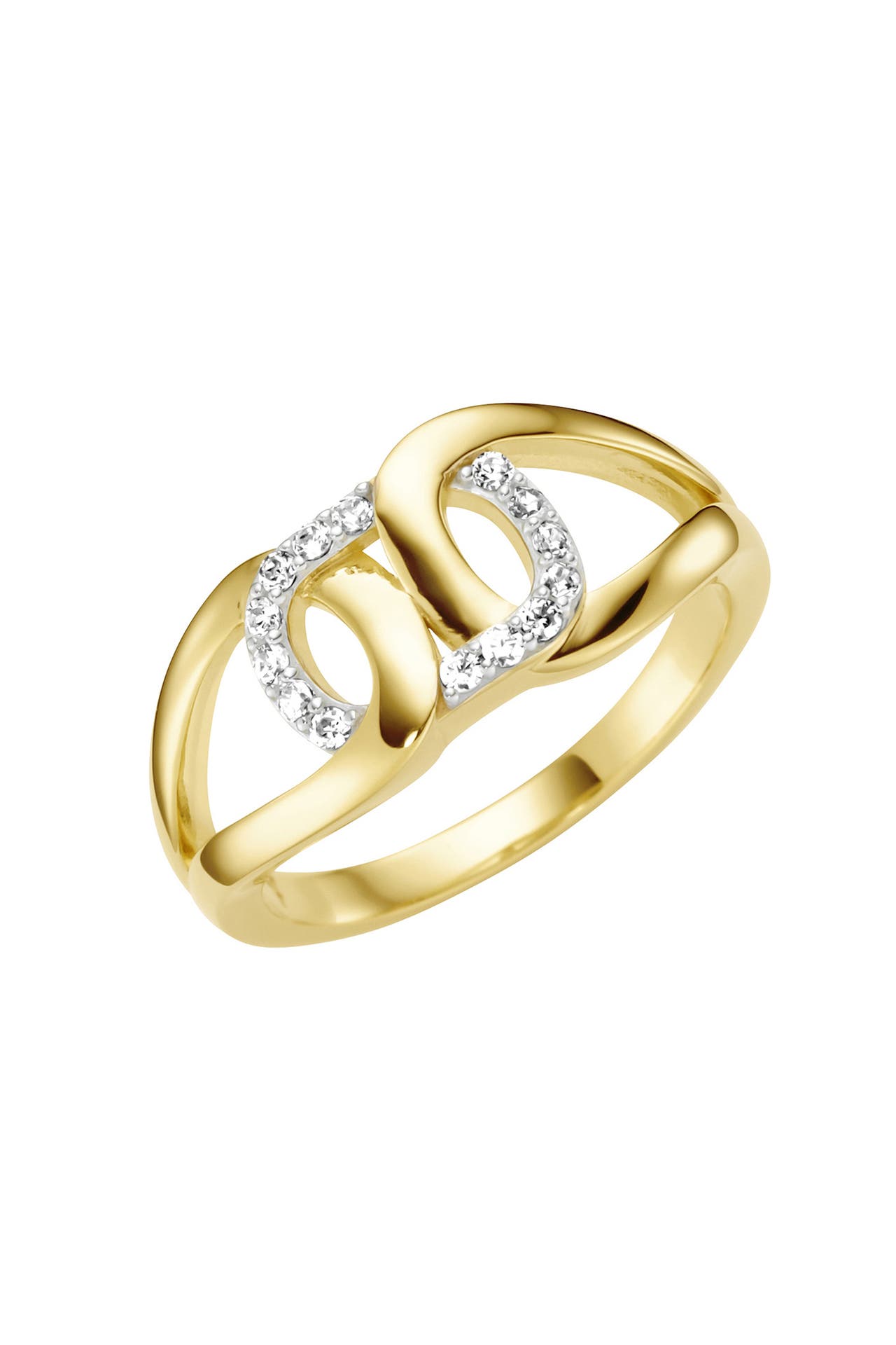 SURI FREY Ring mit Zirkonia Silber - vergoldet Bicolor, Bild 1