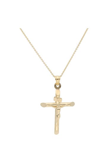 SMART JEWEL Kette Anhänger Kreuz Gold