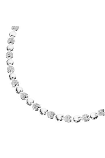 SMART JEWEL Kette mit Linsenmuster Silber