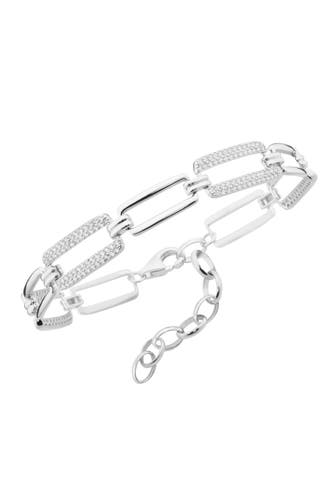 SMART JEWEL Armband mit Kettengliedern und Zirkonia Silber