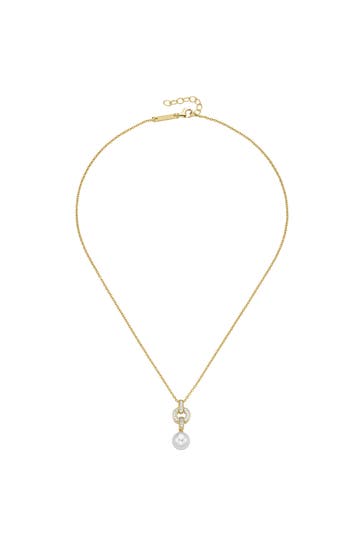 SURI FREY Kette Anhänger mit Zirkonia und Perle Gold
