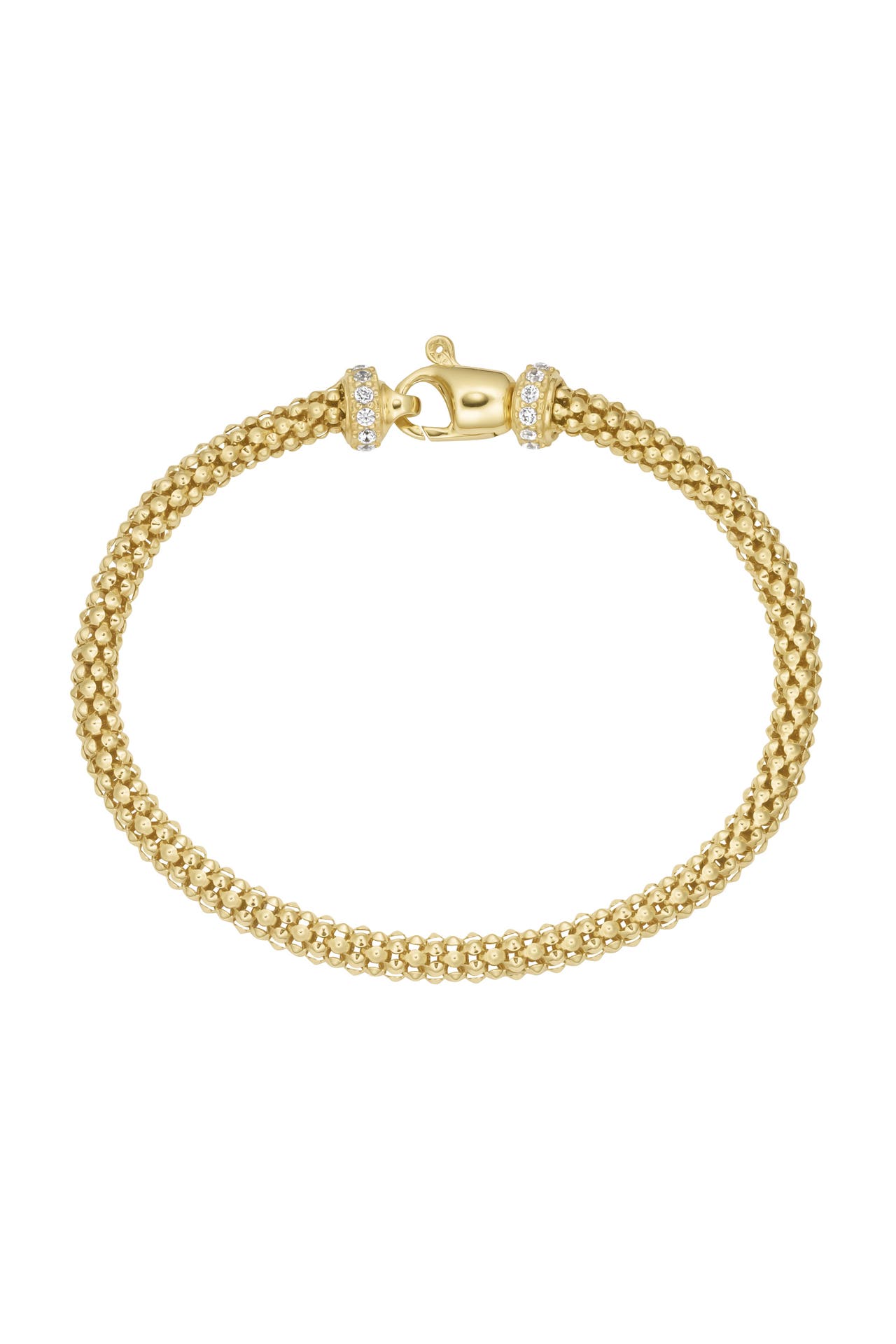 SMART JEWEL Armband Himbeerkette mit Zirkonia Steinen Gold, Bild 1