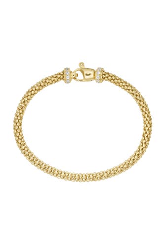 SMART JEWEL Armband Himbeerkette mit Zirkonia Steinen Gold