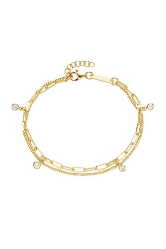 SURI FREY Armband zweireihig mit Zirkonia Gold