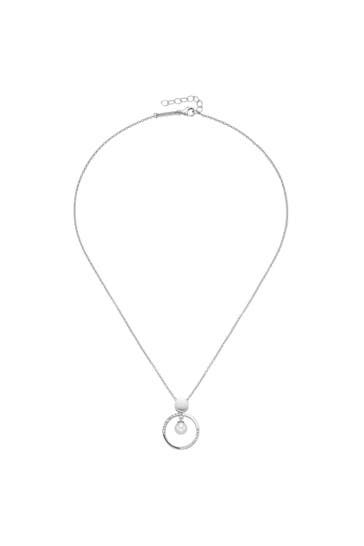 SURI FREY Kette Anhänger mit Zirkonia und Perle Silber