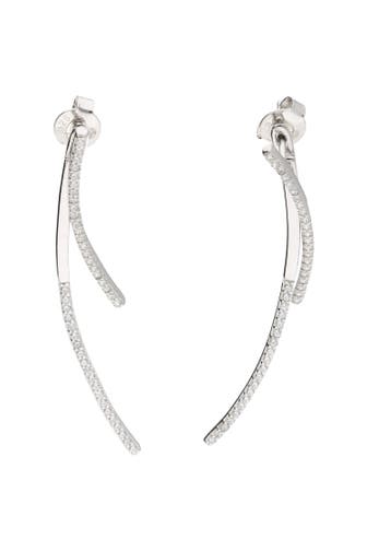 SMART JEWEL Ohrringe zweiteilig mit Zirkonia Silber