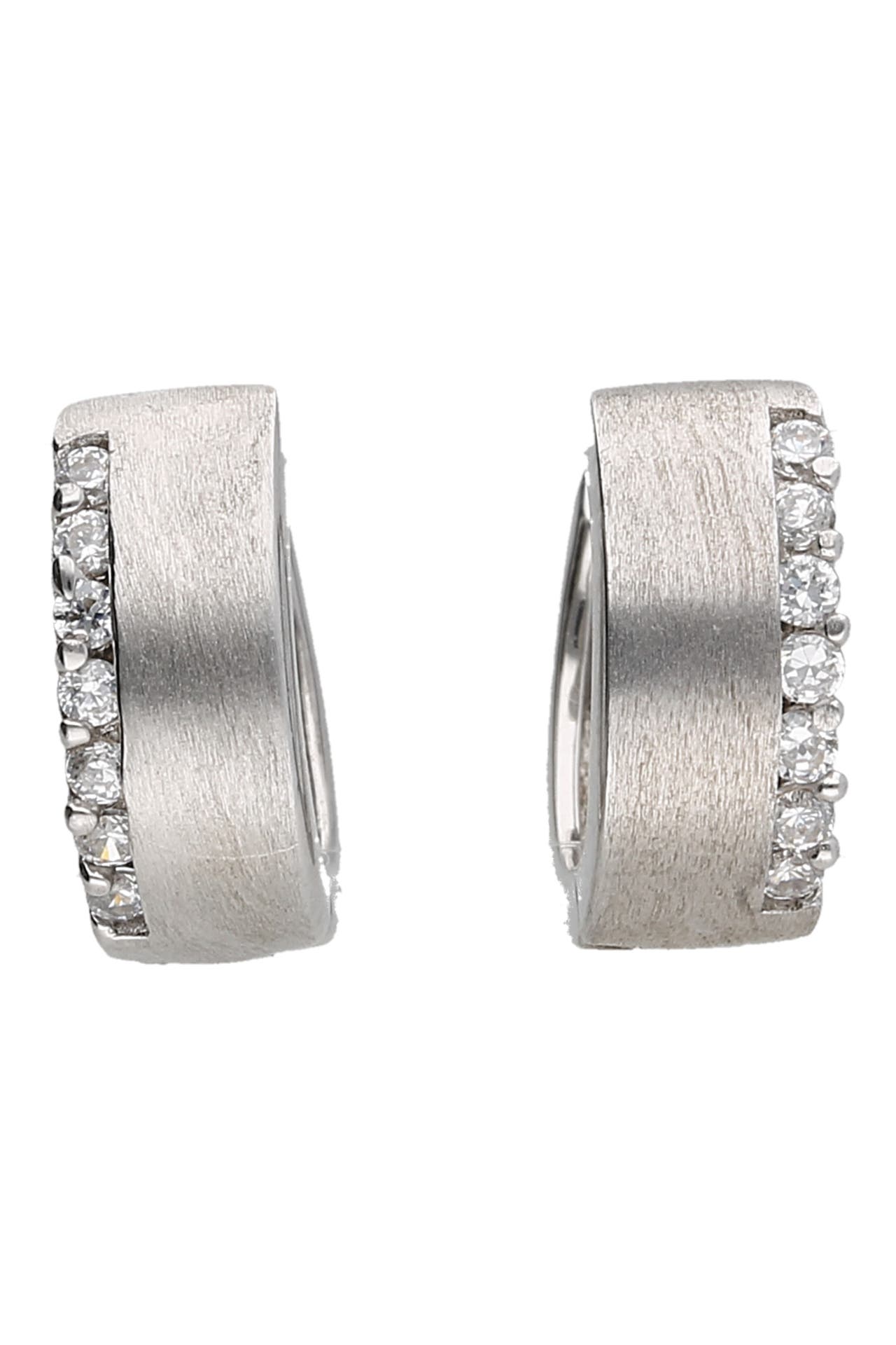 SMART JEWEL Ohrringe mit Zirkonia Silber, Bild 1